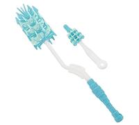 ANDRESLAD 2 Pièces Brosse De Nettoyage De Bouteille Biberon Bébé Manche Goupillon Brosse Nettoyant Biberons Brosse à Bouteille Éponge Brosse à Récurer Les Bouteilles Nettoyeur Type Blue