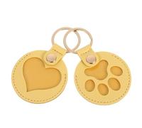 ANDRESLAD 2 Pièces Cadeaux de Perte d'animaux de Compagnie Souvenir d'animal de Compagnie Porte-clés commémoratif Mémorial pour Yellow