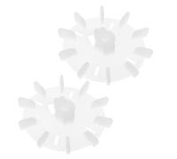 ANDRESLAD 2 Pièces de Pales de Ventilateur en Plastique pour Moteur de Bureau Yt71 Ensemble de Remplacement Réglable Trou Ventilateur de Refroidissement Haute Température pour Moteurs