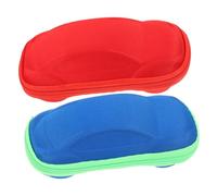 ANDRESLAD 2 pièces Étui Lunettes Garçon Fille EVA Forme Voiture Coloré avec Fermeture Éclair Lot de Boîtier Rigide et Sécurisé pour Garçons et Filles Couleur Aléatoire Couleur Aléatoire