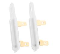 ANDRESLAD 2 pièces Fusible Thermique Long Rechange Sèche-linge Compatible Multiple Marques Protection Circuit Installation Facile Abs Cuivre Sécurité Température Contrôlée Lot