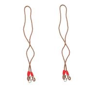 ANDRESLAD 2 pièces Kit de Sangles de Balançoire Réglables Nylon avec Anneaux Accessoires Durables pour Suspension Extérieure Arbre Corde Résistante pour Balançoire de Couleur Aléatoire