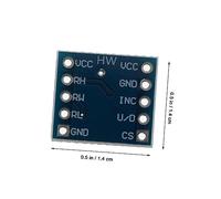 ANDRESLAD 2 pièces Module Potentiomètre Numérique Xc pour Précis de Équilibre Du Capteur Électronique Compact et Facile Utilisation