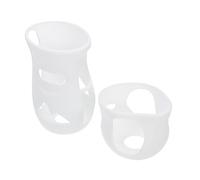 ANDRESLAD 2 Pièces protège biberon manchon de biberon porte-biberon housse de biberon bouchon bouteille bouchon de bouteille étui à biberon protège-bouteille portatif Gel de silice blanche