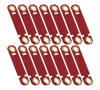 ANDRESLAD 20 Pièces Lot de 20 Bagues D’Identification pour Perroquets Rouges Taille 9 en Polyuréthane Confortable, Anneaux Anti-Fugue Réutilisables pour Entraînement et Marquage des Oiseaux