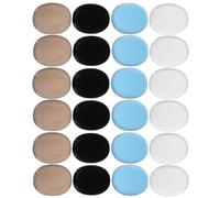 ANDRESLAD 24 Pièces Silicone Drum Snare Mute Mat Gel Pads Set Transparent Self-adhesive Drum Damper Pads And Sound Dampening