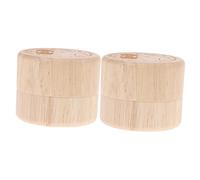 ANDRESLAD 2pièces Boîte à Dents Bois Pour Garçon Fille Contenant Des Souvenirs Enfance Rangement Unique Pour Dents De Lait Accessoire Mignon Pour Garçon Fille