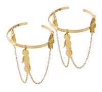 ANDRESLAD 2pièces Bracelet Manchette Femme Armlets Élégants Avec Design Et Chaîne Bijoux Pour Bras Accessoires Mode Pour Occasions Quotidiennes Et Formelles