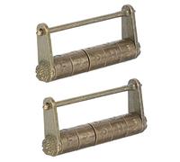 ANDRESLAD 2pièces Cadenas Vintage Alliage De Zinc Serrure Décorative Pour Boîtes Antiques Coffres à Bijoux Et Valises Style Rétro Avec Code à Chiffres