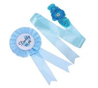 ANDRESLAD 2pièces Ceinture De Grossesse Avec Corsage Et Badge Accessoire Photo Pour Fête Révélation De Pour Future Maman