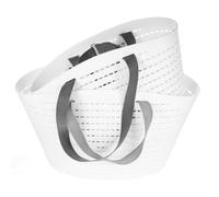 ANDRESLAD 2pièces Panier à Linge Réutilisable Plastique Pour Rangement Sèche-linge Et Accessoires Avec Poignée Pour Chambre Et Salle De Bain Petit Moyen