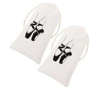 ANDRESLAD 2pièces Sac De Danse pour Chaussures De Ballet Pochette à Cordon Rangement pour Accessoires De Danse