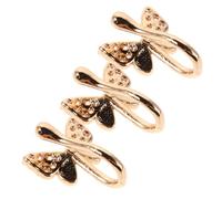 ANDRESLAD 3 Pièces Bijoux Nez Cuivre avec Zircone Anneaux et Clous Nez pour Femmes et Hommes Accessoires Piercing Narine Dorés Élégants et Durables