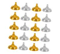 ANDRESLAD 30 pièces Bases Porte-Drapeaux de Bureau Supports de Mât Doré et Argenté pour Affichage et Négociation Entreprise Bases Stables et Portables pour Drapeaux de Table