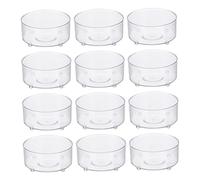 ANDRESLAD 30 pièces Bols Transparents pour Reptiles Plats Eau et Nourriture Pratiques pour Tortues Lézards Geckos et Serpents Accessoires Reptile pour Terrariums