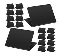 ANDRESLAD 30 Pièces Mini Tableau Noir Double Face Petit Ardoise Stable Effaçable et Réutilisable pour Menus Buffet Mariages Fêtes et Cafés Surface Noire Haute Visibilité