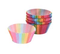ANDRESLAD 300 pièces Lot de Caissettes Papier Arc-ciel pour Cupcakes et Muffins Doublures Anti-huile Colorées pour Cuisson Décorations Pâtisserie Anniversaire Fête