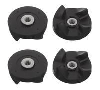 ANDRESLAD 4 Accouplements de Remplacement en Caoutchouc Noir pour Mixeur Kit d'Entraînement à 4 Dents Compatible Mixeurs Domestiques Accessoires pour Robot Pâtissier Transfert de