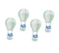 ANDRESLAD 4 Décorations pour Gâteau Motif Éléphant en Résine Verte Lot de 4 Pièces Décoration de Gâteau Ballon Chaud pour Garçon et Filles Innovantes pour Fêtes et Anniversaires