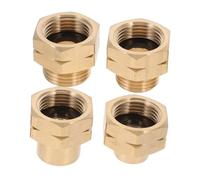 ANDRESLAD 4 pièces Adaptateur Bouteille Propane pour Camping Raccordement Rapide et Étanche Convertisseur Gaz Européen Portable pour Réservoir Outil Polyvalent pour Recharge et Barbecue