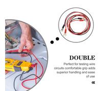 ANDRESLAD 4 pièces Câble de Terre pour Platine Vinyle Cuivre Isolé U-Type Double Tête Fil de Connexion pour Éliminer Bourdonnement et Interférences Câble Test Pratique pour Tourne-Disque