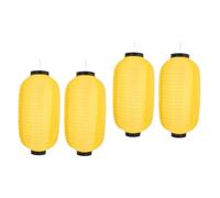 ANDRESLAD 4 Pièces Lanterne Japonaise en Soie tenture décorative doré lanternes en Soie UV Lampes de Table Lampes de Lecture lumières suspendues décoration Maison Ornement de Lanterne Golden