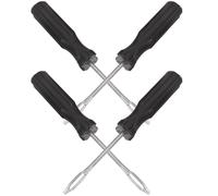 ANDRESLAD 4 pièces Outil de Réparation Pneus Compact Métal Kit de Réparation Crevaison Léger et Portable pour Urgence Auto Atv et Pneus Tubeless