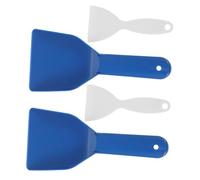 ANDRESLAD 4 pièces Set de Pelles Robustes PP pour Enlever la Glace Raclette Multifonctionnelle Légère et Résistante pour Congélateur Réfrigérateur et Voiture Outil Portable de Dégivrage