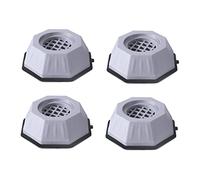 ANDRESLAD 4pièces Coussin Absorption Des Chocs Tapis De Meubles Coussin Meubles Pour Machine à Laver Et Sol De Maison Gris