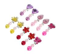 ANDRESLAD 5 paires Boucles Oreilles Clips Garçon Fille Créatives Légères Colorées pour Filles sans Piercing Usage Quotidien Anniversaire Scène