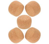 ANDRESLAD 5 Pièces bouteilles de bouchons en liège couvercle en liège en vrac bouchon de bouteille ronds Beige