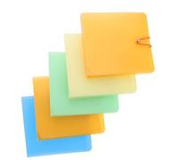 ANDRESLAD 5 pièces Organisateur CD Dvd Classeur de Rangement Emplacements Protection Anti-rayures Transport Facile pour Maison Voiture et Voyage Couleur Aléatoire Couleur Aléatoire
