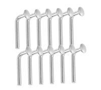 ANDRESLAD 50 Boulons de Sécurité Galvanisés L Type pour Rayonnages à Palettes Goupilles de Verrouillage en Fer 5X47Mm Clips Universels Robustes pour Rayonnages de Stockage Lourds