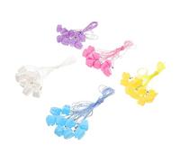 ANDRESLAD 50 Pièces boîte à dents porte-souvenir des dents porte-bébé oreiller fée des dents de bébé cas d'organisateur de dent cas de stockage de dent Plastique blanche