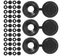 ANDRESLAD 500 pièces Cache-vis à Charnière Noir Plastique Robuste Bouchons Décoratifs pour Meubles Armoires et Décoration Intérieure Installation Facile et Finition Soignée