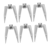 ANDRESLAD 6 Ensembles Stainless Steel Rotating Chicken Roast Forks for Oven and Air Fryer BBQ Grill Rack Accessories for Meat and Poultry Rotisserie