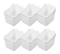 ANDRESLAD 6 pièces Boîtes de Rangement pour Panneau Perforé Blanc Organisateur Atelier et Garage Bacs de Rangement Multifonctions pour Établi Bureau Cuisine et Salle de Jeux