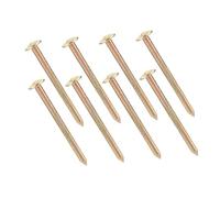 ANDRESLAD 8 pièces Piquets de Bornage Métalliques Galvanisés pour Marquage Limites Propriété Clous de Mesure Durables pour Topographie Construction et Ingénierie