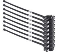 ANDRESLAD 8 pièces Support Mât Drapeau Vélo pour Guidon Accessoire Sécurité Garçon Fille Installation Facile Surface Lisse Compatible Vélos Garçon Fille et VTT