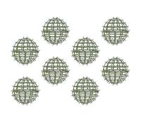 ANDRESLAD 8 Pièces Support pour Boules de Gazon Artificielles Vertes 10 Cm, Cages à Topiaires en Plastique, Cadre de Support pour Plantes Artificielles, Décoration Jardin, Terrasse et