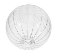 ANDRESLAD Abat-jour Rond en Verre Borosilicate 12 Cm Rayé Transparent pour Ampoule G9, Globe de Remplacement pour Lampe Suspendue et Plafonnier, Cache-lampe Solide et Lumineux