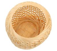 ANDRESLAD Abat-Jour Suspendu en Bambou Tissé Petit Format Lampe Décorative pour Hôtel Restaurant et Bureau Abat-Jour de Remplacement Léger et Naturel Protection Anti-Éblouissement