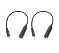 ANDRESLAD Adaptateur Audio 3,5 Mm vers 6,35 Mm Plaqué Or, Câble Cuivre Étamé, Lot de 2 Pièces, Compatible Amplificateur et Casque Stéréo, pour Usage Studio et Audio Domestique