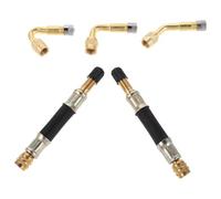 ANDRESLAD Adaptateur de Valve pour Vélo en Métal Solide, Rallonge de Pompe à Air Angles 45° et 90°, Kit 1 Pièce pour Gonflage Précis Pneus Route et VTT, Accessoire Multifonction Sport Plein
