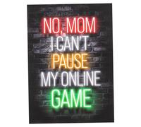 ANDRESLAD Affiche Murale De Jeu Vidéo Moderne En Néon Décoration De Salle De Jeu Art Mural De Gamer Toiles Robustes Décor Pour Chambre De Garçon 1 Pièce 30x20 Cm