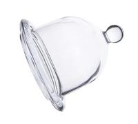 ANDRESLAD Assiette à Dessert en Verre avec Couvercle Petit Plateau à Pâtisserie Anti-Poussière Support pour Fruits et Gâteaux Usage Buffet et Petit-Déjeuner Ensemble Pratique et Élégant