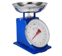 ANDRESLAD Balance Mécanique Cuisine avec Plateau Amovible Cadre Métal et Bol Inox Grand Cadran Lisible Sans Pile pour Pesée Précise Cuisine et Pâtisserie