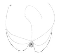 ANDRESLAD Bandeau De Cheveux Élégant Avec Chaîne De Front Forme De Eau Et Franges Accessoires De Mariée