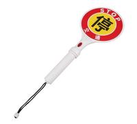 ANDRESLAD Bâton Lumineux de Signalisation Routière Rechargeable 40,6 Cm avec Feu de Circulation Clignotant, Panneau D'arrêt Portatif en Plastique Robuste pour Gestion du Trafic, Travaux