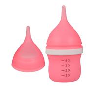 ANDRESLAD Biberon pour Chiots et Chatons en Silicone Ultra-Doux, Kit d'alimentation Rose Tétine Anti-Gaz, Adapté aux -Nés et Petits Animaux, Ensemble Réutilisable pour Nourrir à la Main